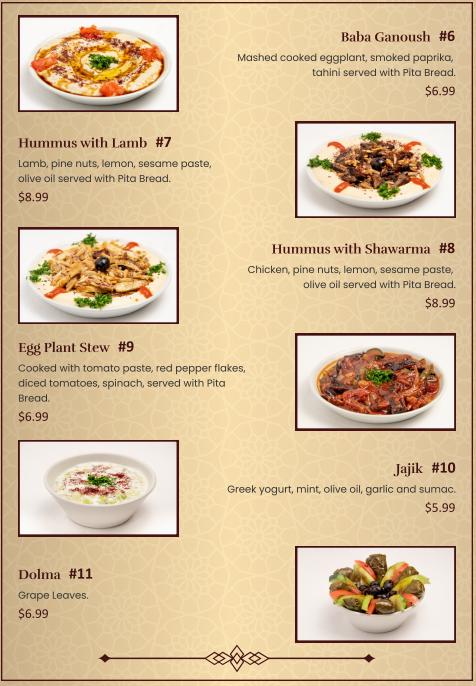 The Goodness Land Middle Eastern & Mediterranean Food Restaurant Menu image 2