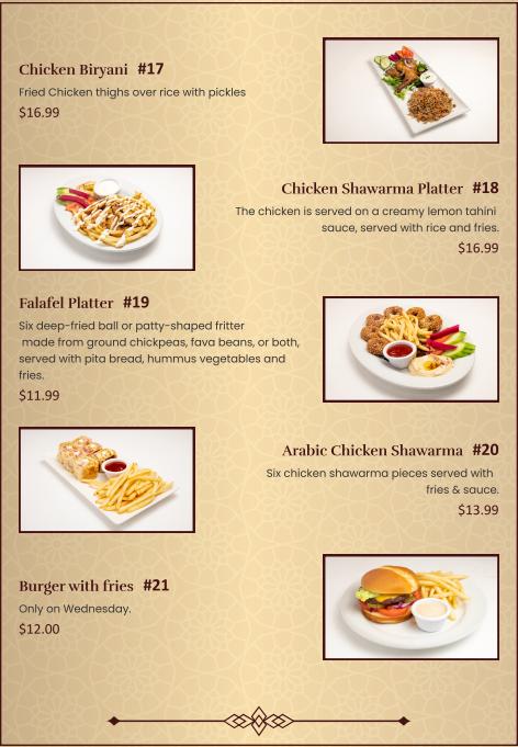 The Goodness Land Middle Eastern & Mediterranean Food Restaurant Menu image 3